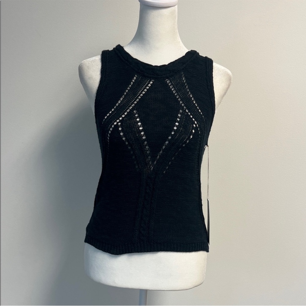 bishop + young Dark Blue Muse Pointelle Tank S